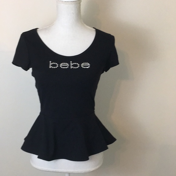 bebe Tops - Small petite bebe  bling shirt